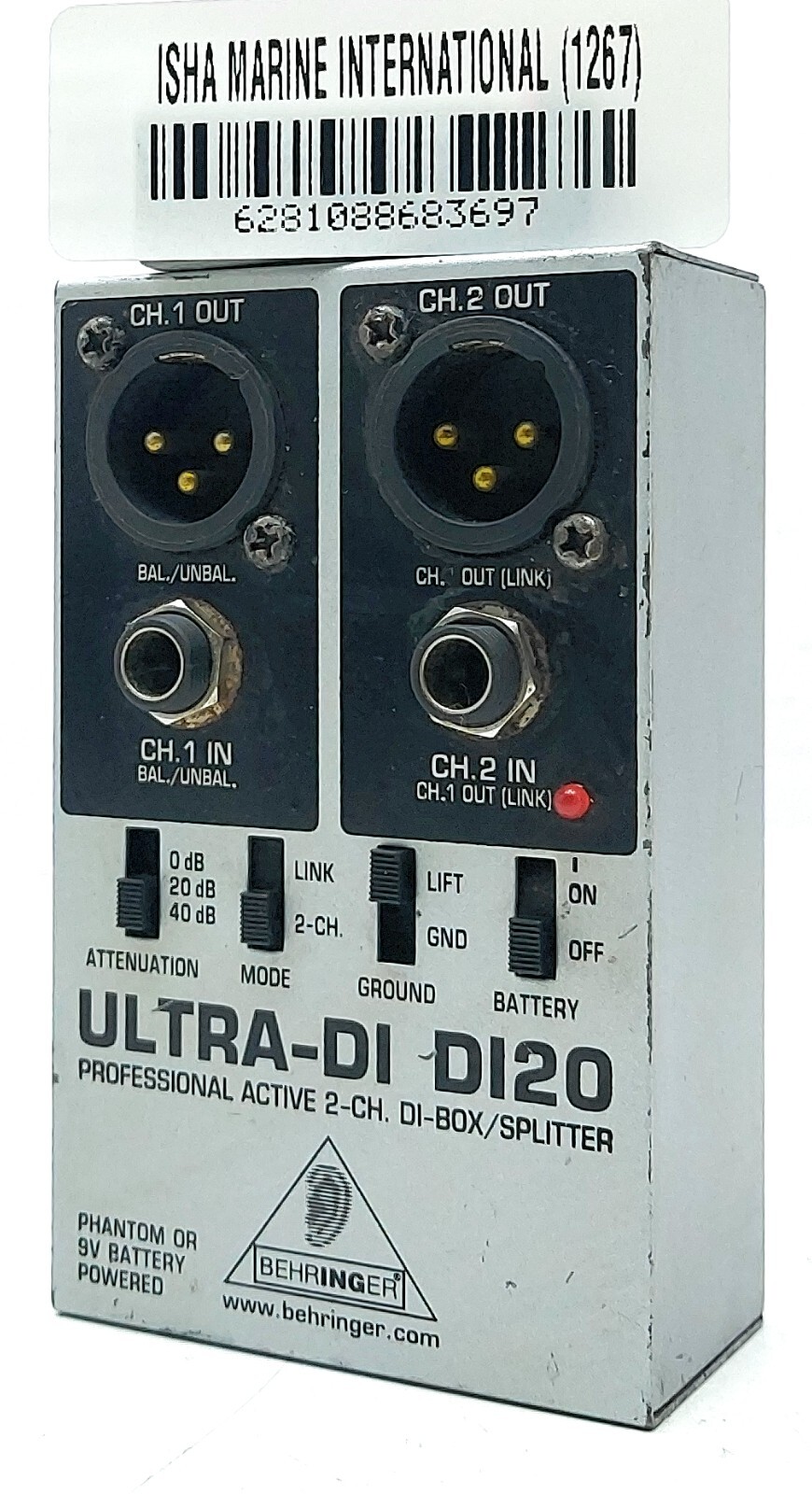 Behringer ULTRA-DI DI20 Professional Active 2-Channel