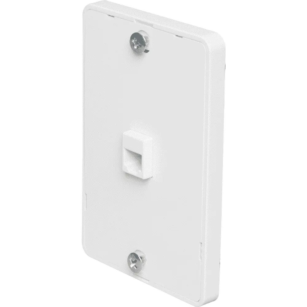 Pass & Seymour WMTE14-W Modular Wall Mount Telephone Jack 1/2″ Plastic