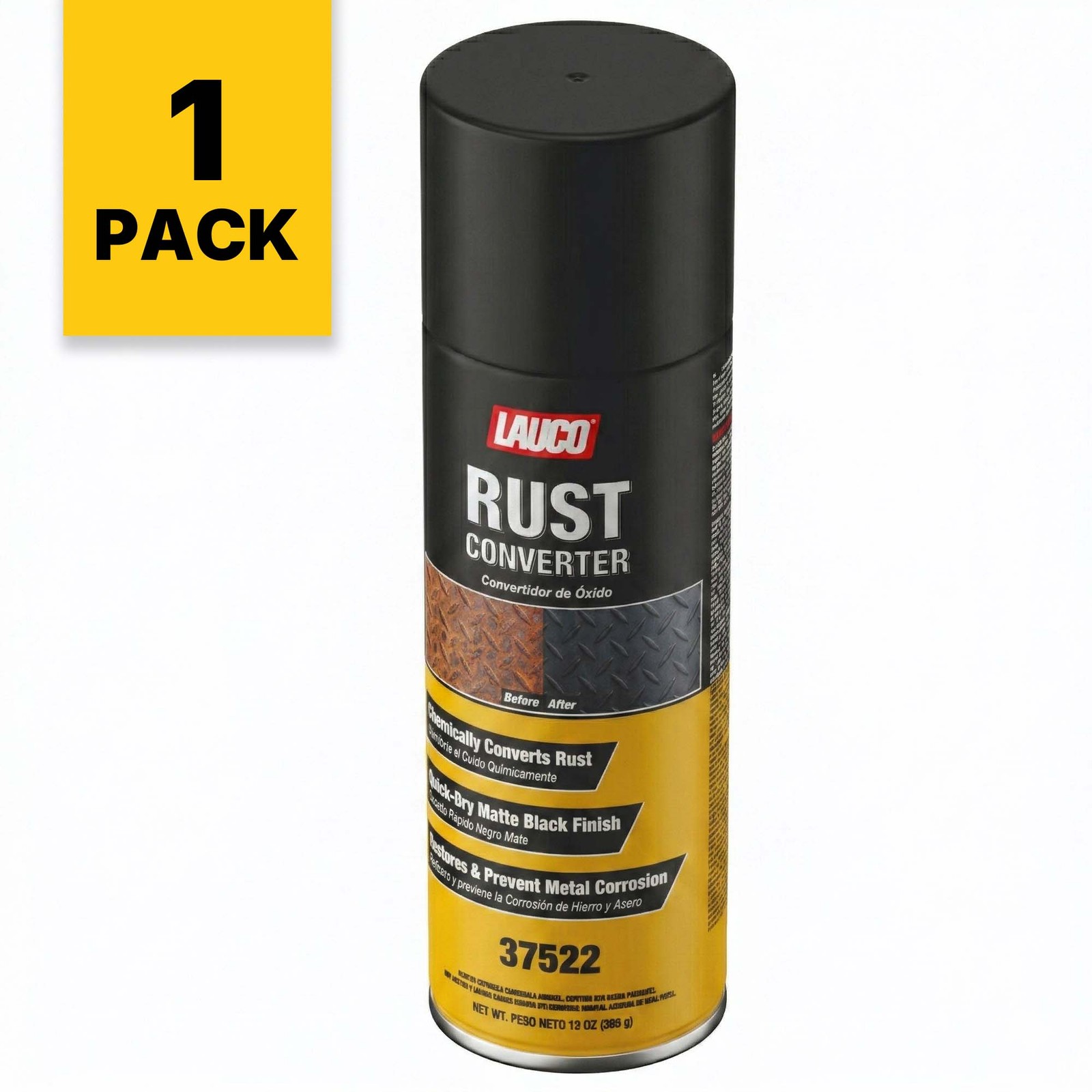 LAUCO Rust Converter Spray 13oz Pack of 1, Fast Dry Rust Remover & Converter