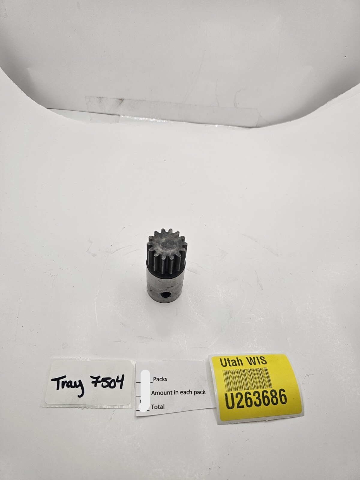 (QTY 2) Block Shaver Straight Cut Pinion Gear 14 Tooth Black Silver