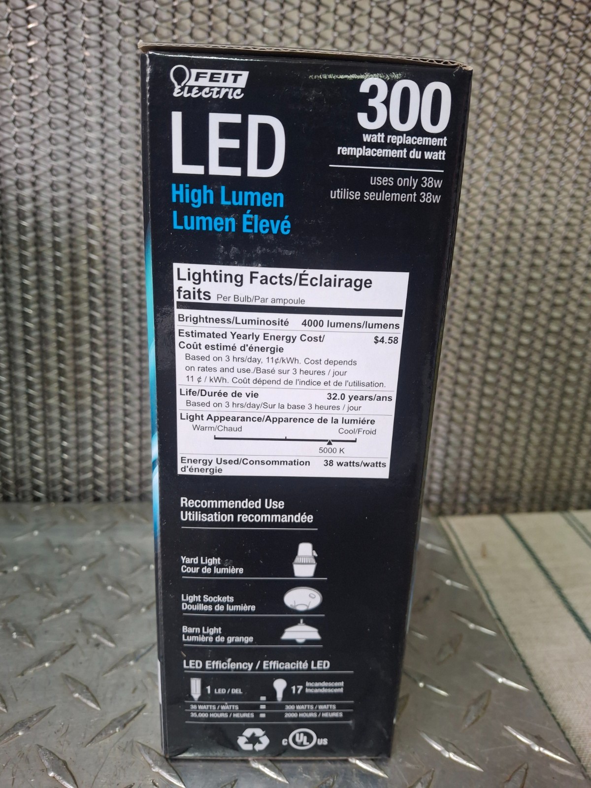 Feit Electric LED High Lumen C4000/5K/LED E26 Ultra Bright Motion Sensor