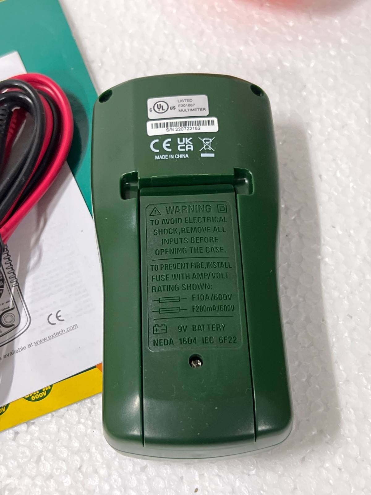 Extech EX310 Digital Multimeter 2000 Accounts CATIII 600V