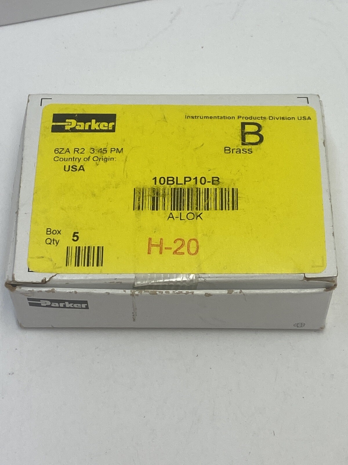 BOX OF 5 NEW PARKER 5/8″ TUBE BRASS PLUGS 10BLP10-B