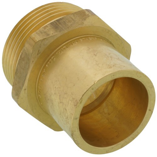 Uponor A4133210 Brass Manifold Adapter, R32 x 1″ Adapter or 1 1/4″ Fitting