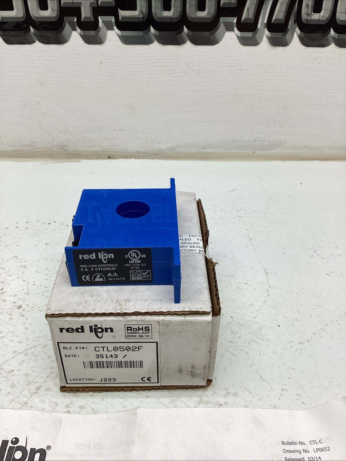 Red Lion Controls AC Current Transducer CTL0502F NIB