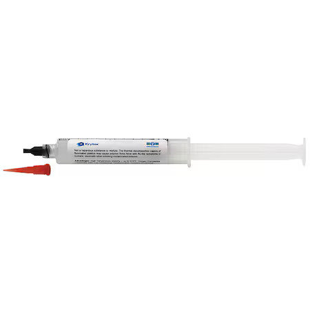 Krytox Lvp Grease, 8 Oz, Tube, Synthetic Base, 570 Degrees F Max Op Temp, White