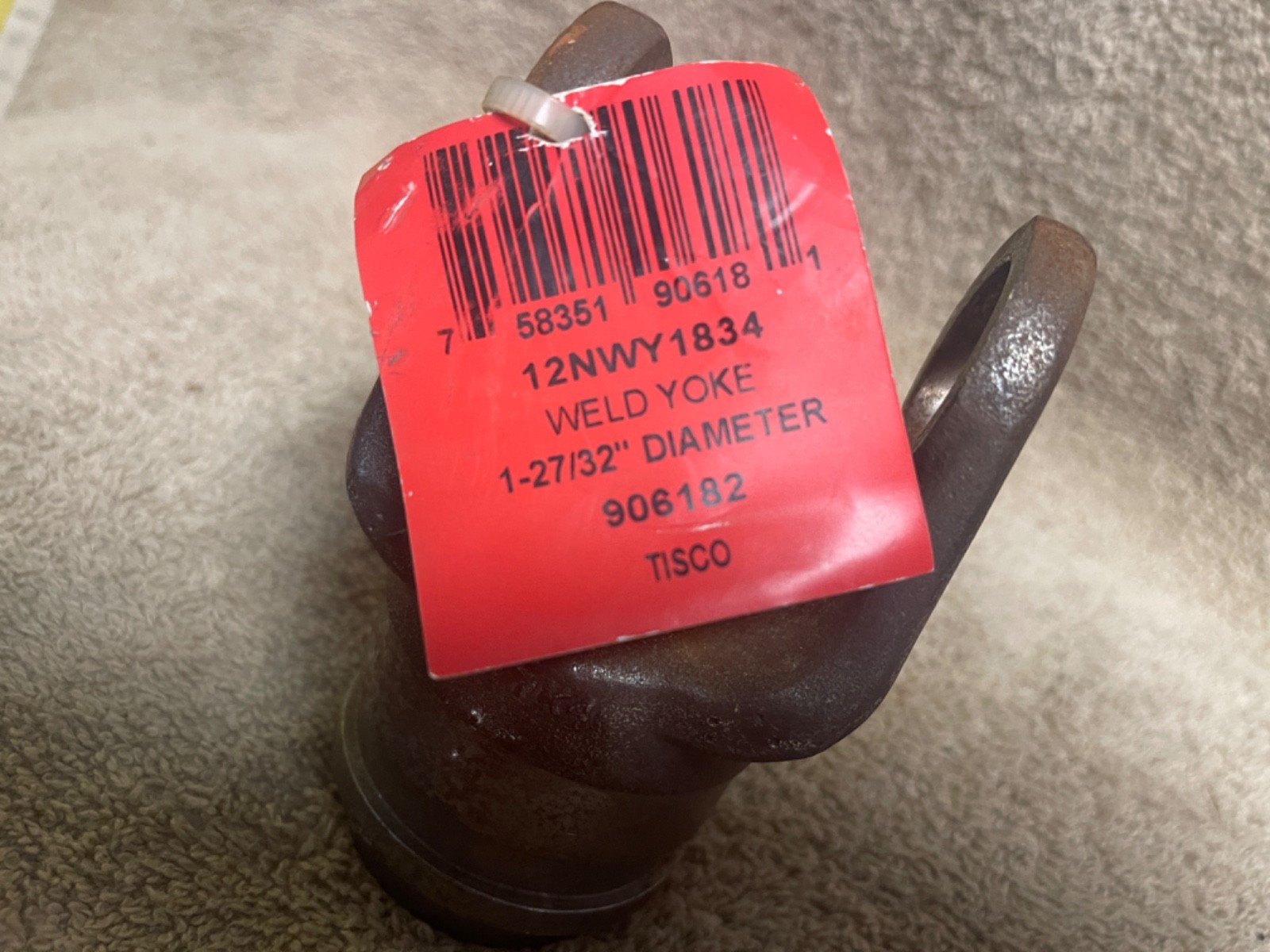 NOS TISCO 12NWY1834 TUBE WELD YOKE NEW HOLLAND TRACTOR