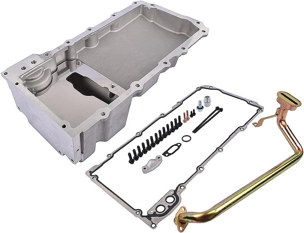 Conversion Swap Oil Pan Low Profile Retrofit Kit Satin Fits for LS1 LS2 LS3 LS6