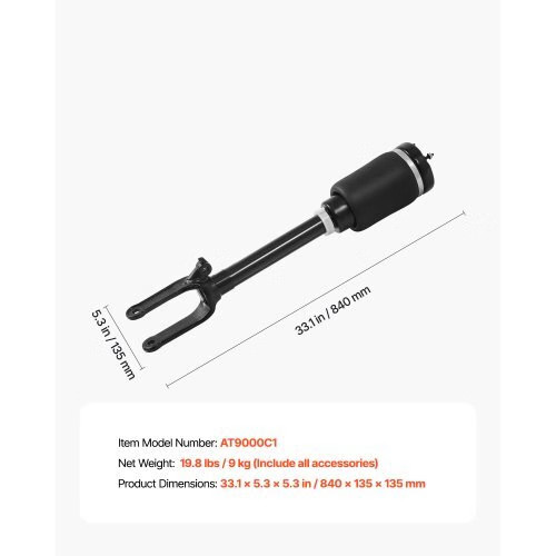 Front Air Suspension Struts Shock Absorbers, Compatible With Mercedes Benz W164