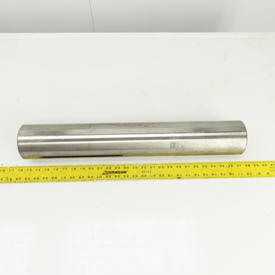 3.9200″ OD Steel Machine Cylinder W/Flat Spots 24-7/16″ OAL W/0.450″ Key Way