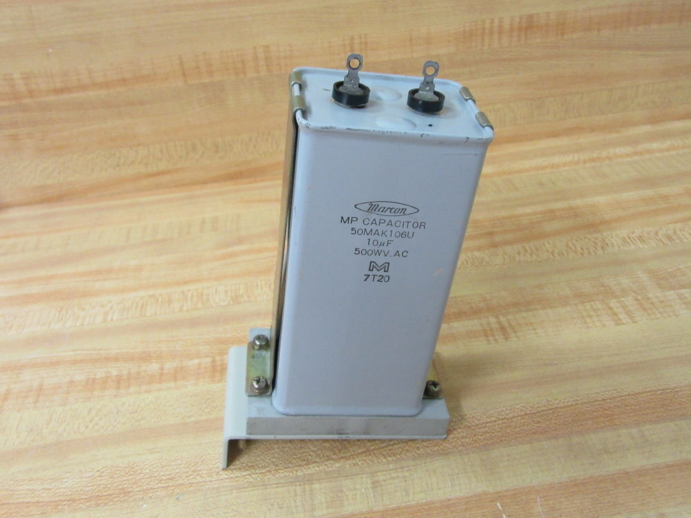 Marcon 50MAK106U Rectangle MP Capacitor W/Bracket & Base