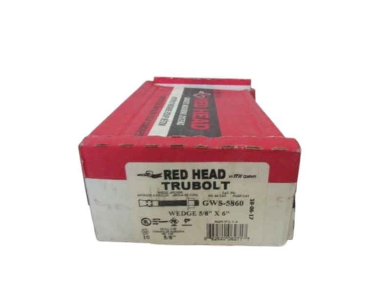 RED HEAD GWS-5860 TRUEBOLT WEDGE ANCHOR (BOX OF 10) NSMP