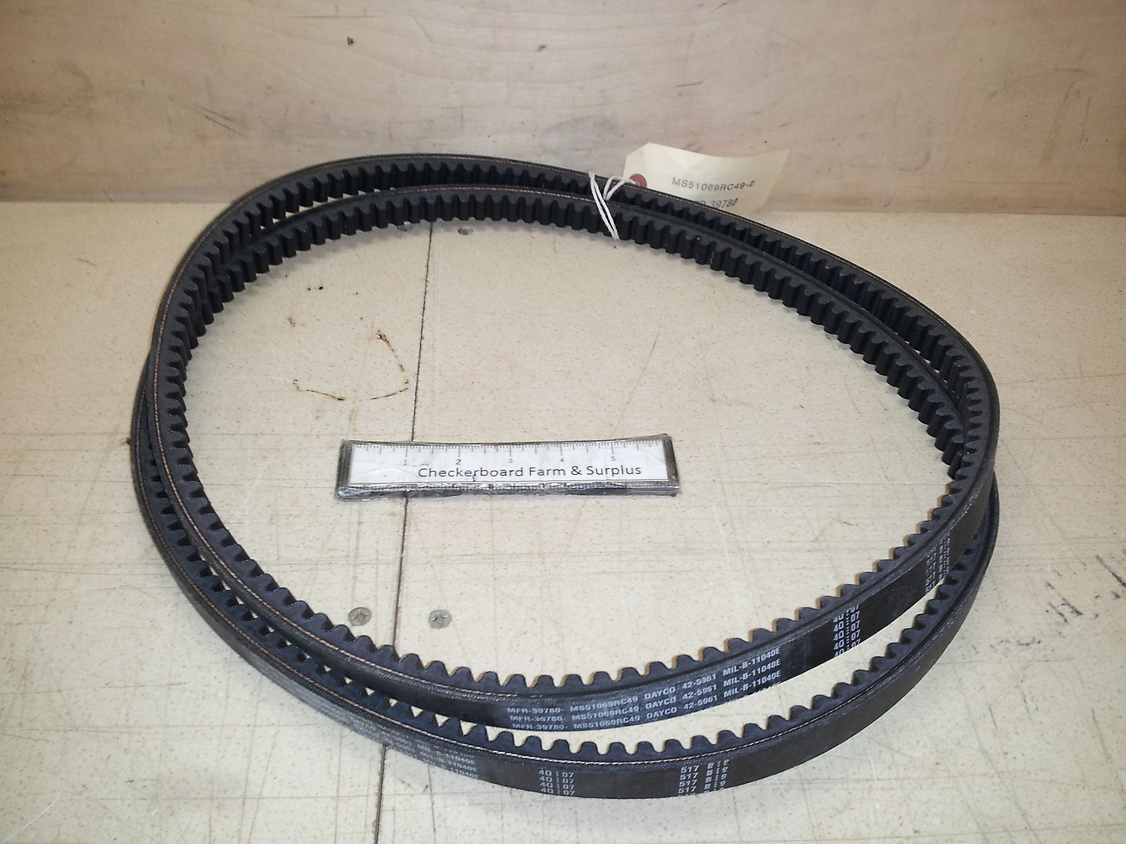 NOS Dayco V-Belt MS51069RC49-2 (Set of 2) 5-Ton M939 1/2″ x 49″ 3030011181318