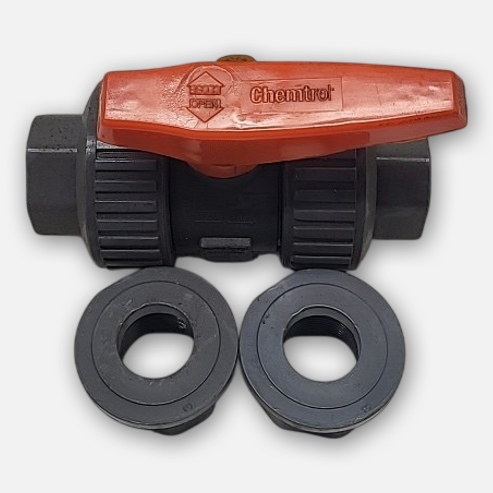 NEW NIBCO U45TB-E BALL VALVE SOC/THD TUTB MODEL D PVC EPDM 1″