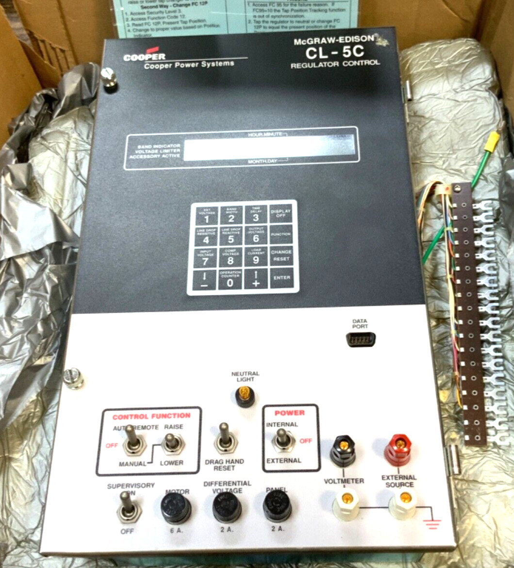 NEW COOPER POWER SYSTEMS CL-5C MCGRAW EDISON REGULATOR CONTROL