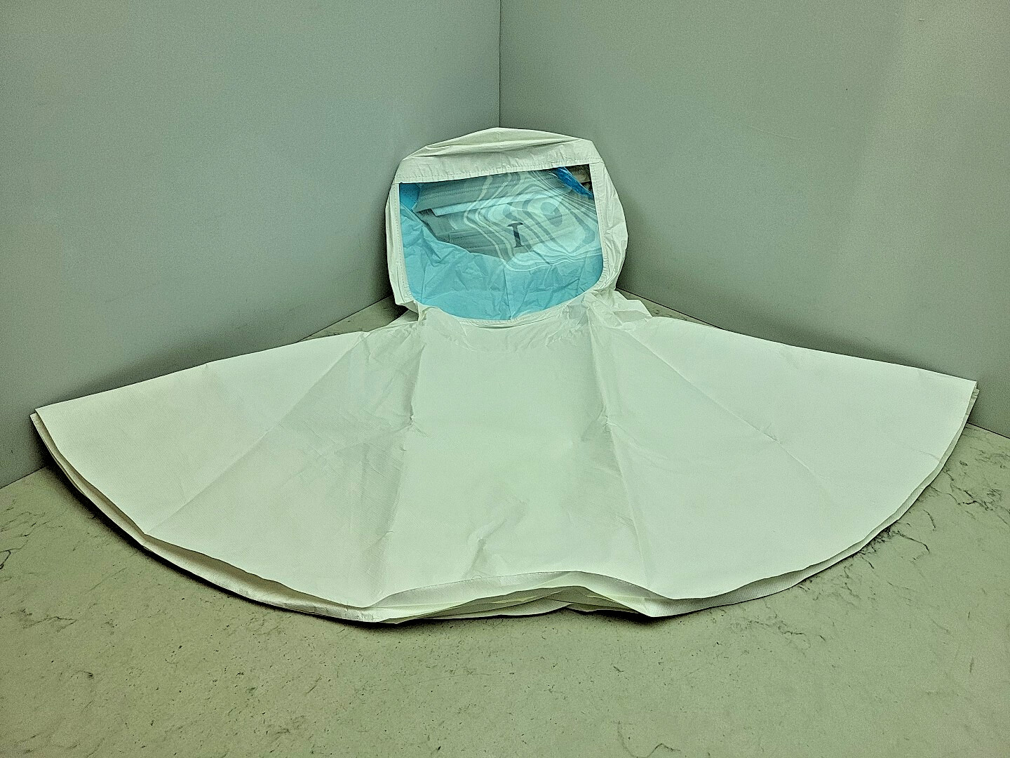 5 Pack Tychem AirBoss S-40084-W01 PAPR Hood W/ Cape FlexAir PAPR System White