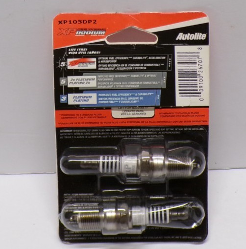 Autolite Spark Plugs XP105DP2 VJ1 02042012 Pack of 2