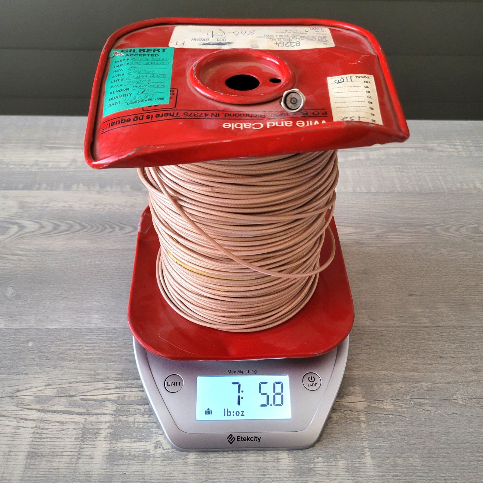 BELDEN 83264 CABLE / Coaxial Cable 30 AWG On Spool Weighs Over 7 Pounds