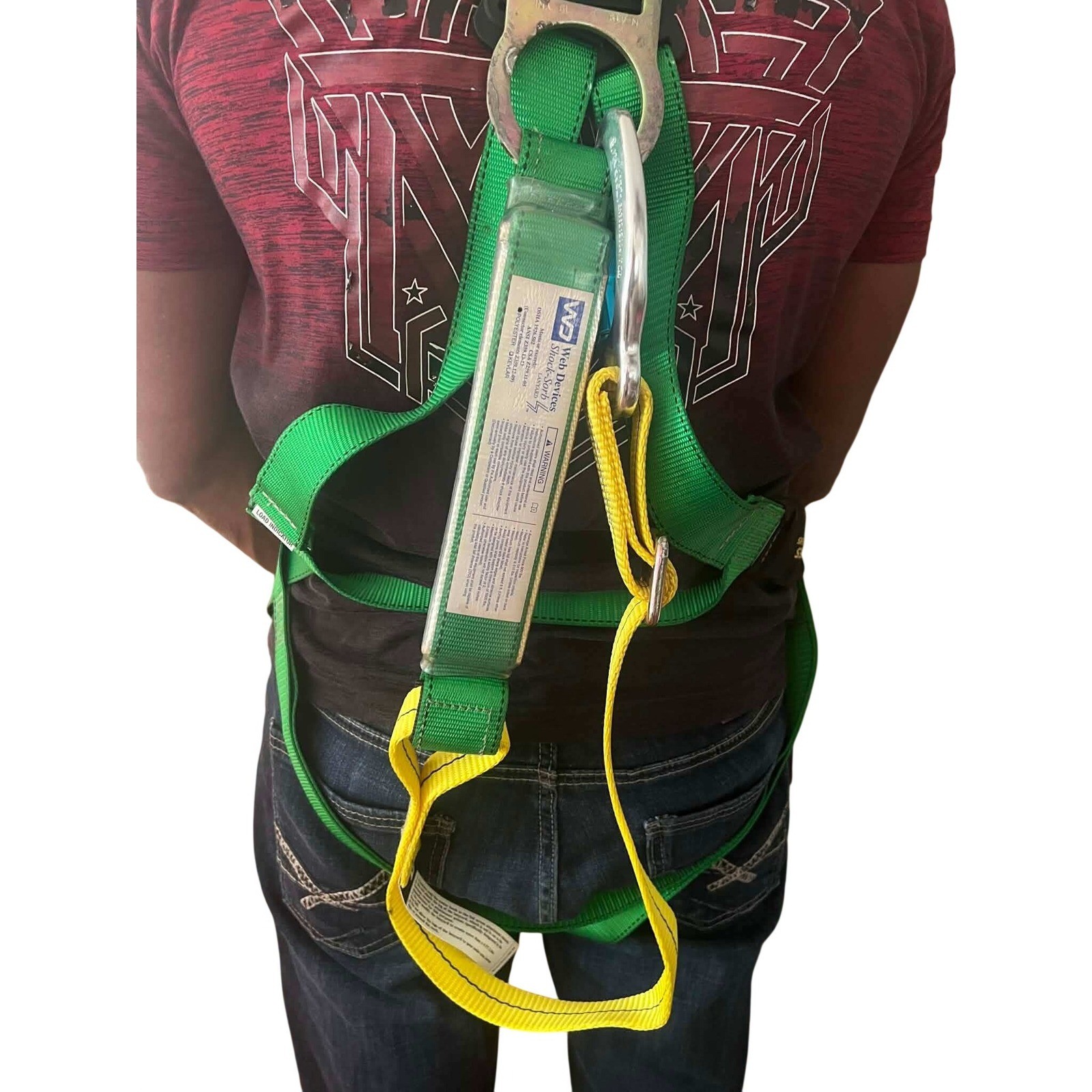 Web-Rite Full Body Safety Harness w/ Shock-Sorb Lanyard