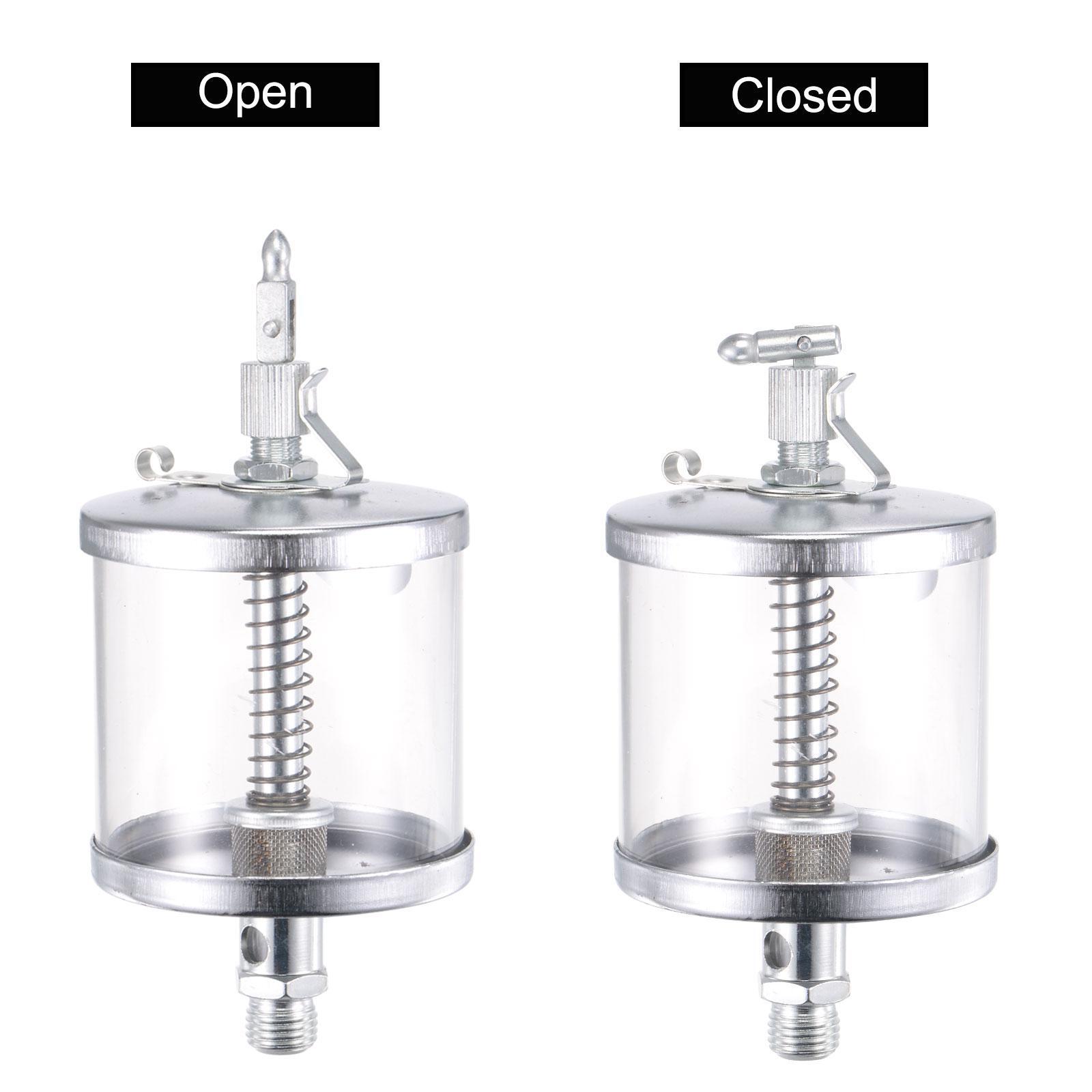 Needle Valve Type Oil Cup M14x1.5 Thread 200ml Sight Gravity Drip Feed Oiler