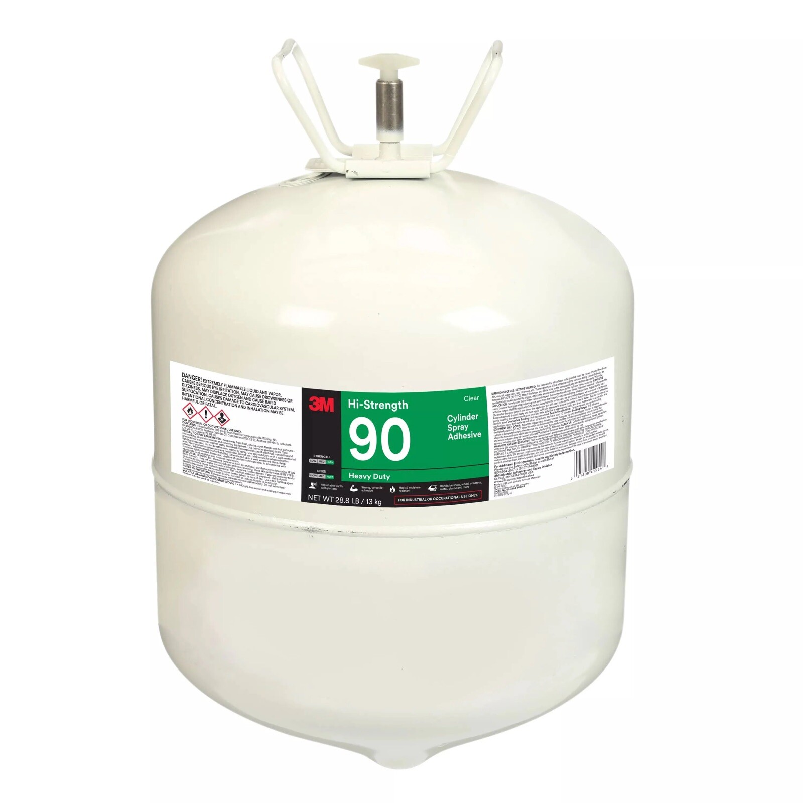3M 90 Hi-Strength 90 Spray Adhesive – Low VOC 25% – Clear – 28.8 lb tank