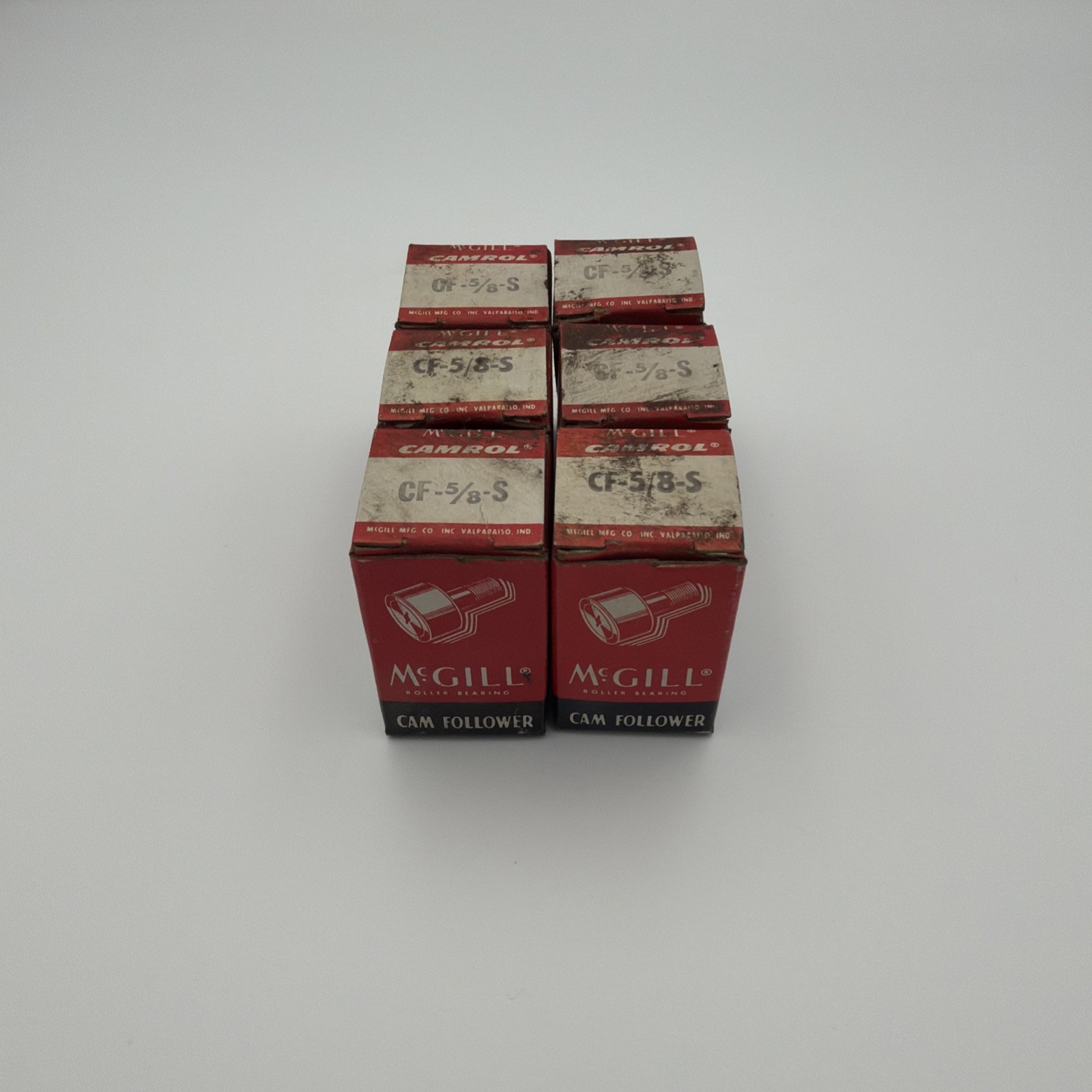 MCGILL CF-5/8-S CAM FOLLOWER BEARING LOT OF (6)