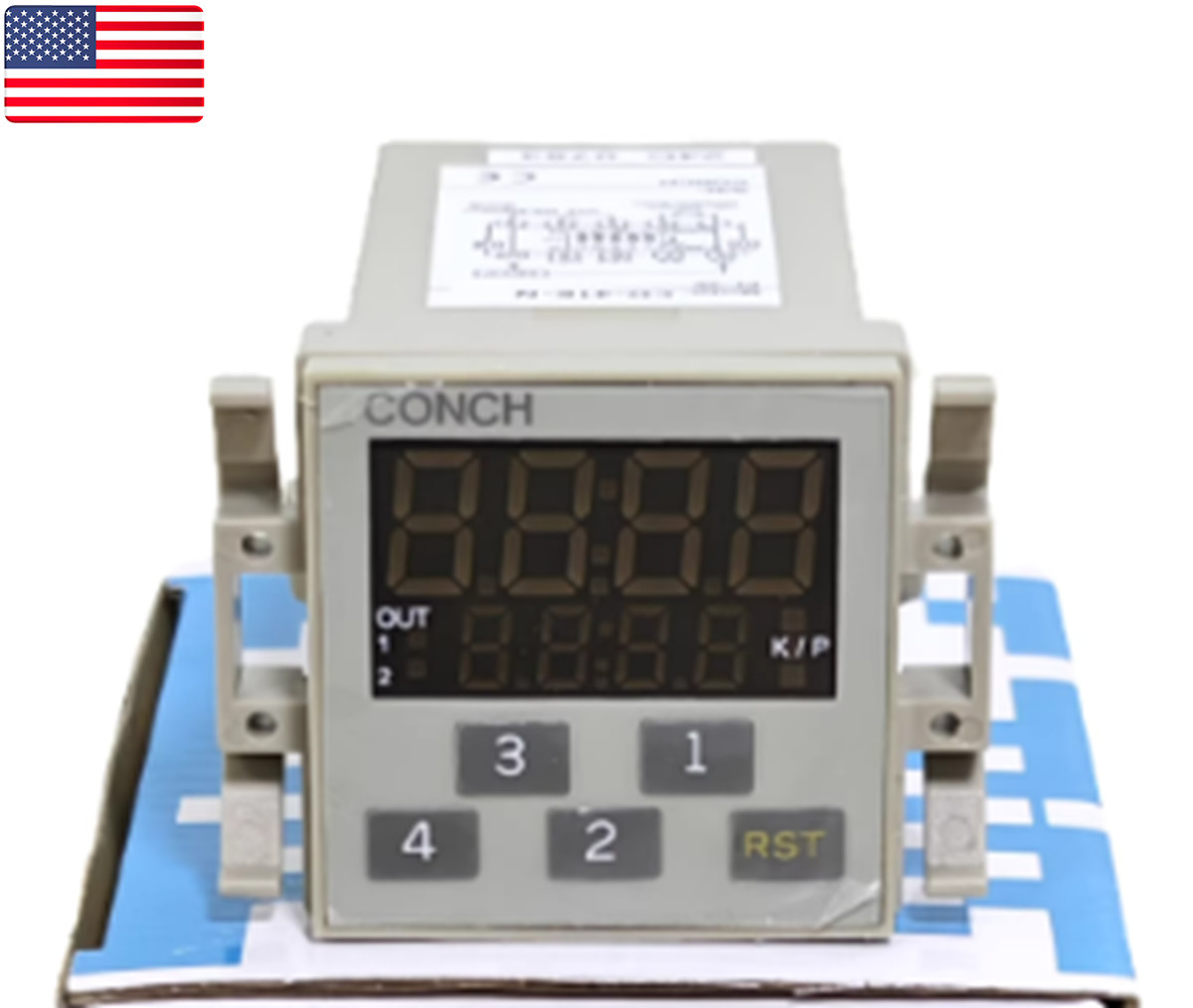 New CONCH TCD-41K-N Digital Counter AC/90-240V 50/60Hz – US Stock