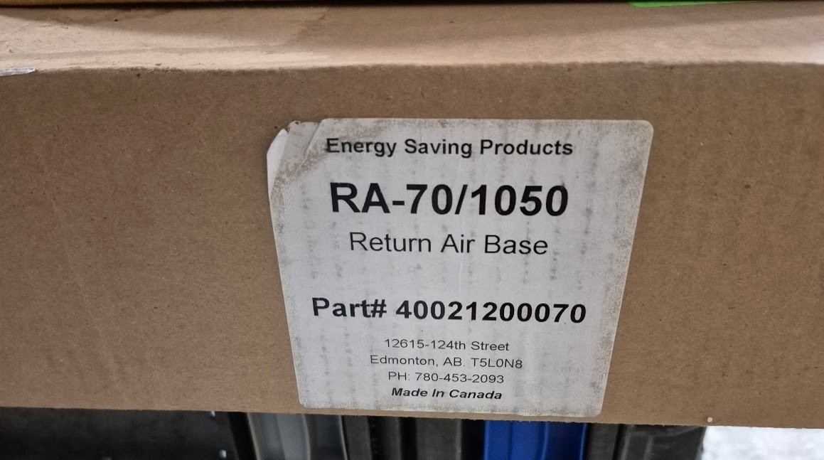 ESP, Hi-Velocity, RA-70 Return Air Base, free UPS shipping CONUS