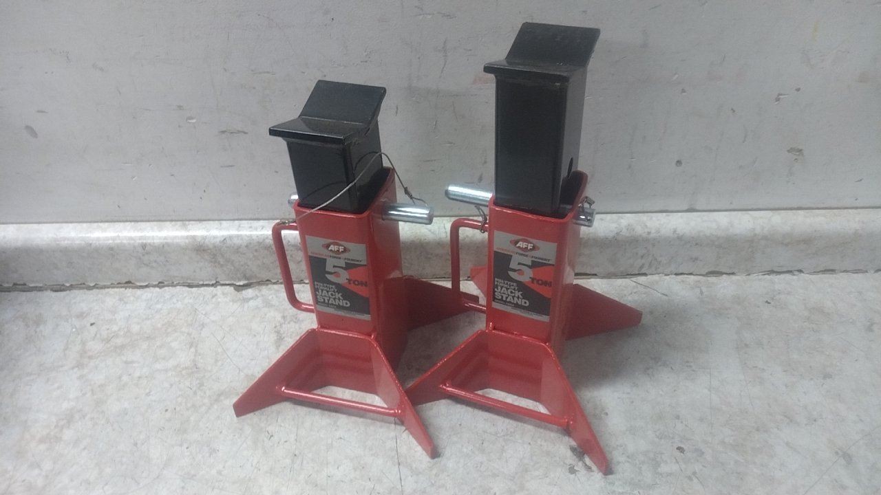 American Forge & Foundry 3305A 2 Pk 5 Ton Load Cap Medium Duty Safety Stand
