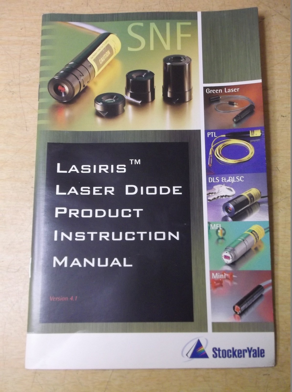 Stocker Yale Lasiris Laser Diode Product Instruction Manual Version 4.1