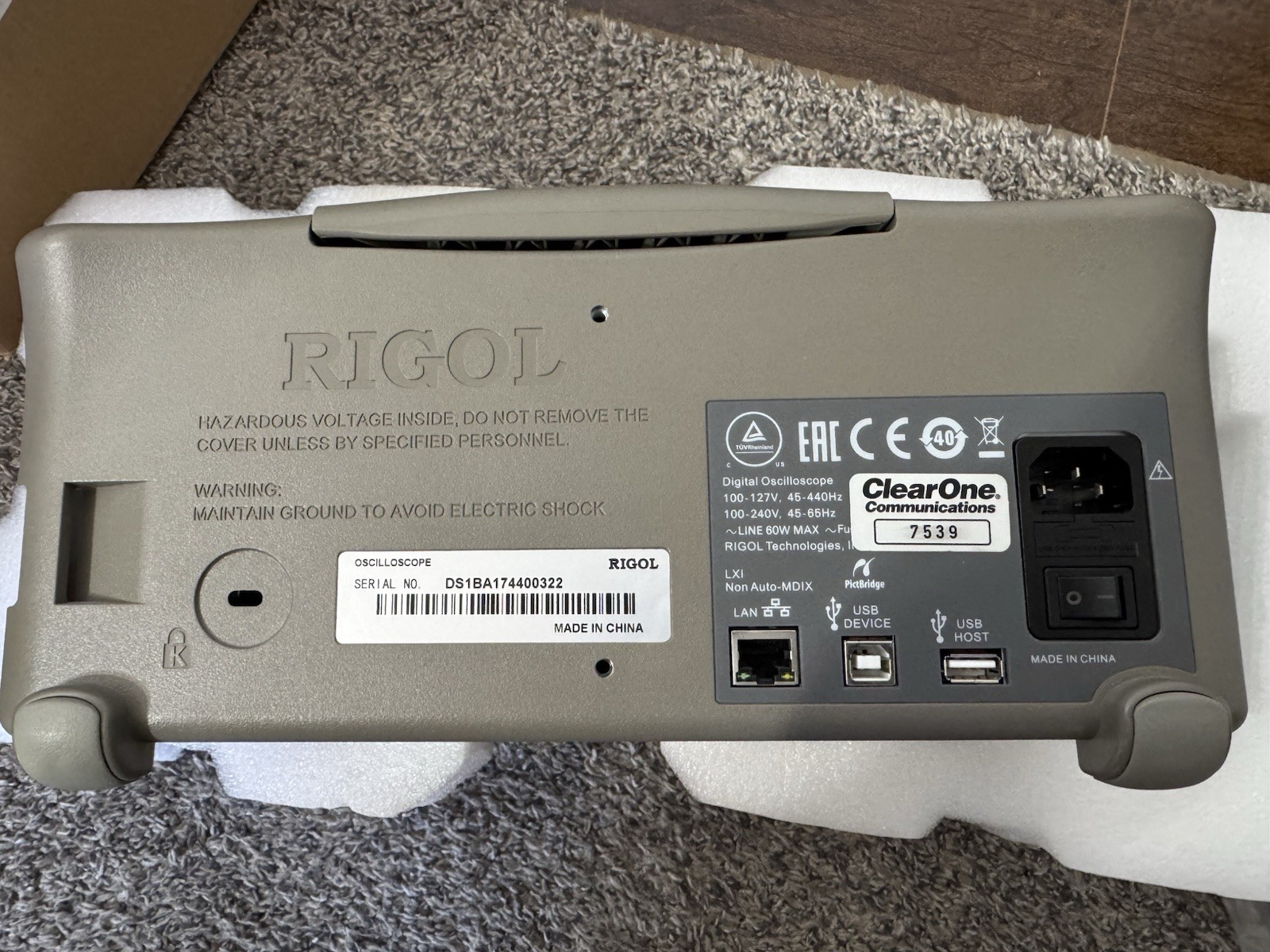 Rigol DS1204B Digital Oscilloscope LXI 4 Channel 200 MHz 2GSa/s