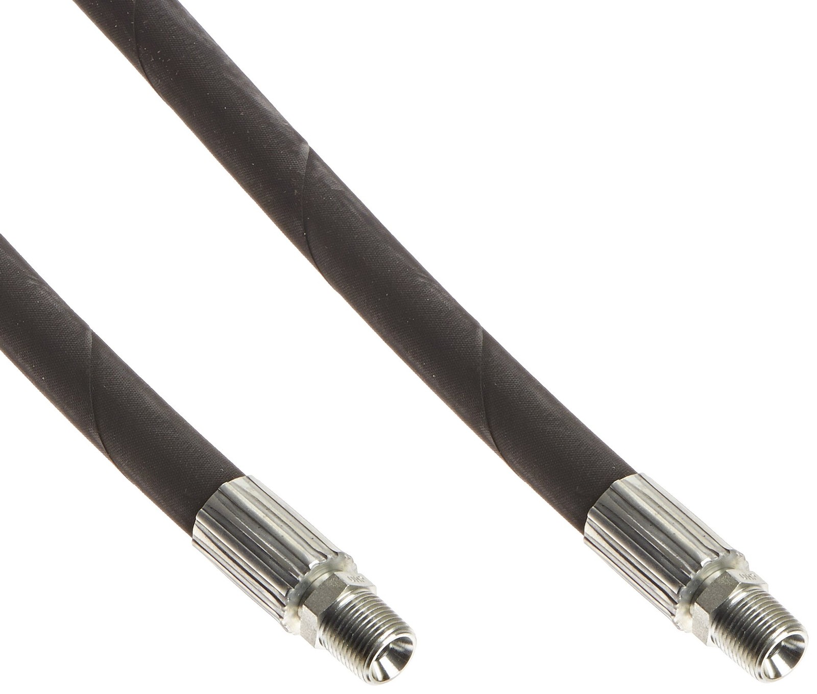 Apache 98398250 3/8″ x 96″ 2-Wire Hydraulic Hose Male x Male Assembly, Black, L