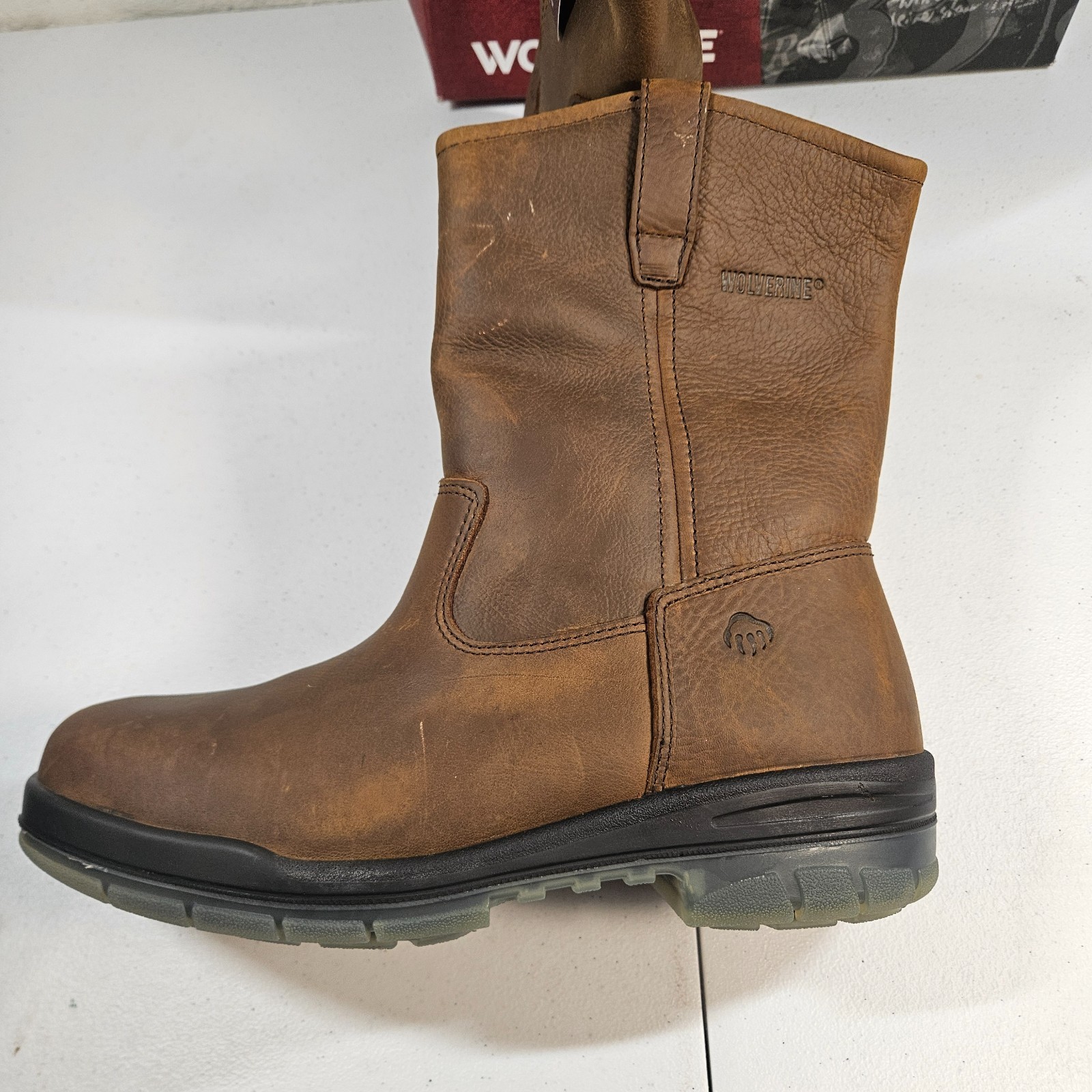 Wolverine Men’s Steel Toe W03258 DuraShocks Wellington Stone 10 M New