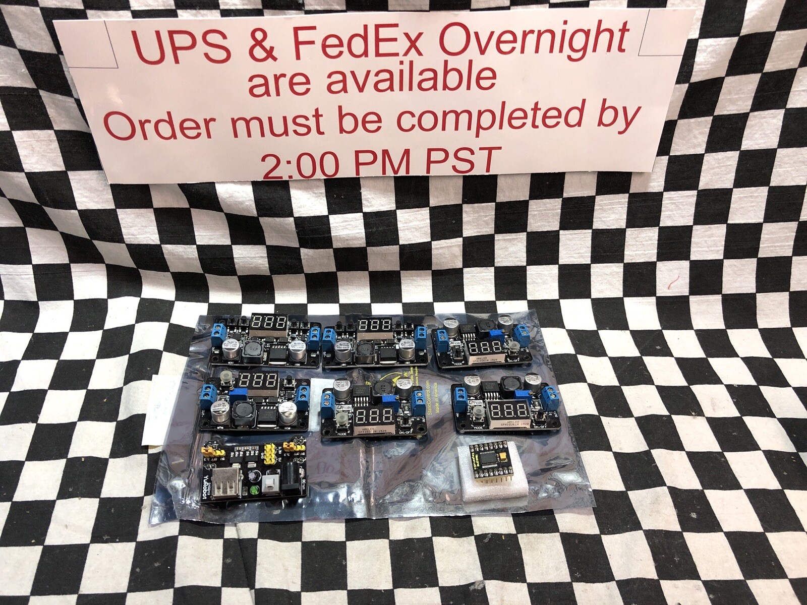 DROK ADJUSTABLE DC-DC BUCK CONVER, YWROBOT 545043, TB6612FNG, SHIPSAMEDAY#H34HM