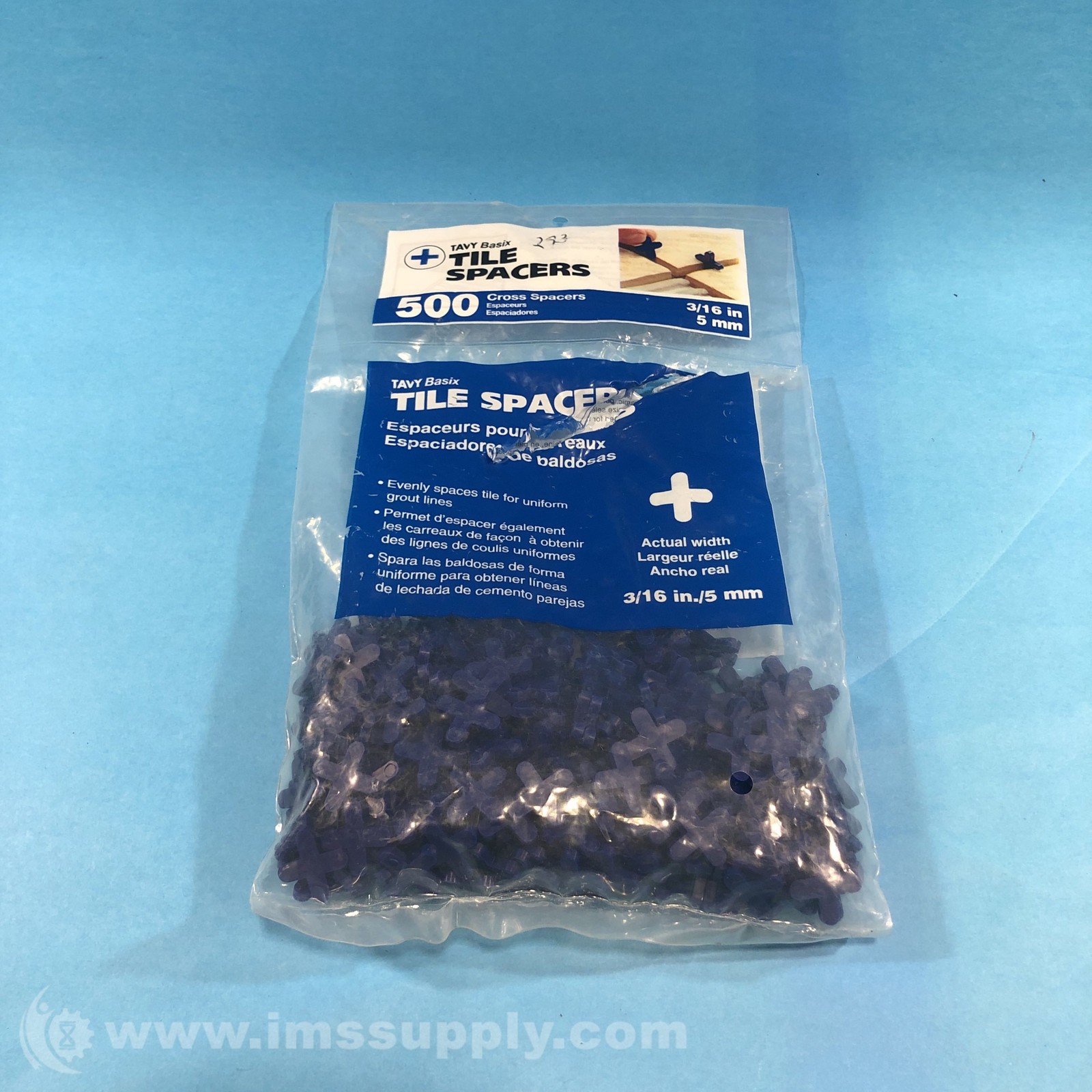 TAVY Enterprises, LLC. 5455 Bag of 500 Plastic Tile Spacers 5670