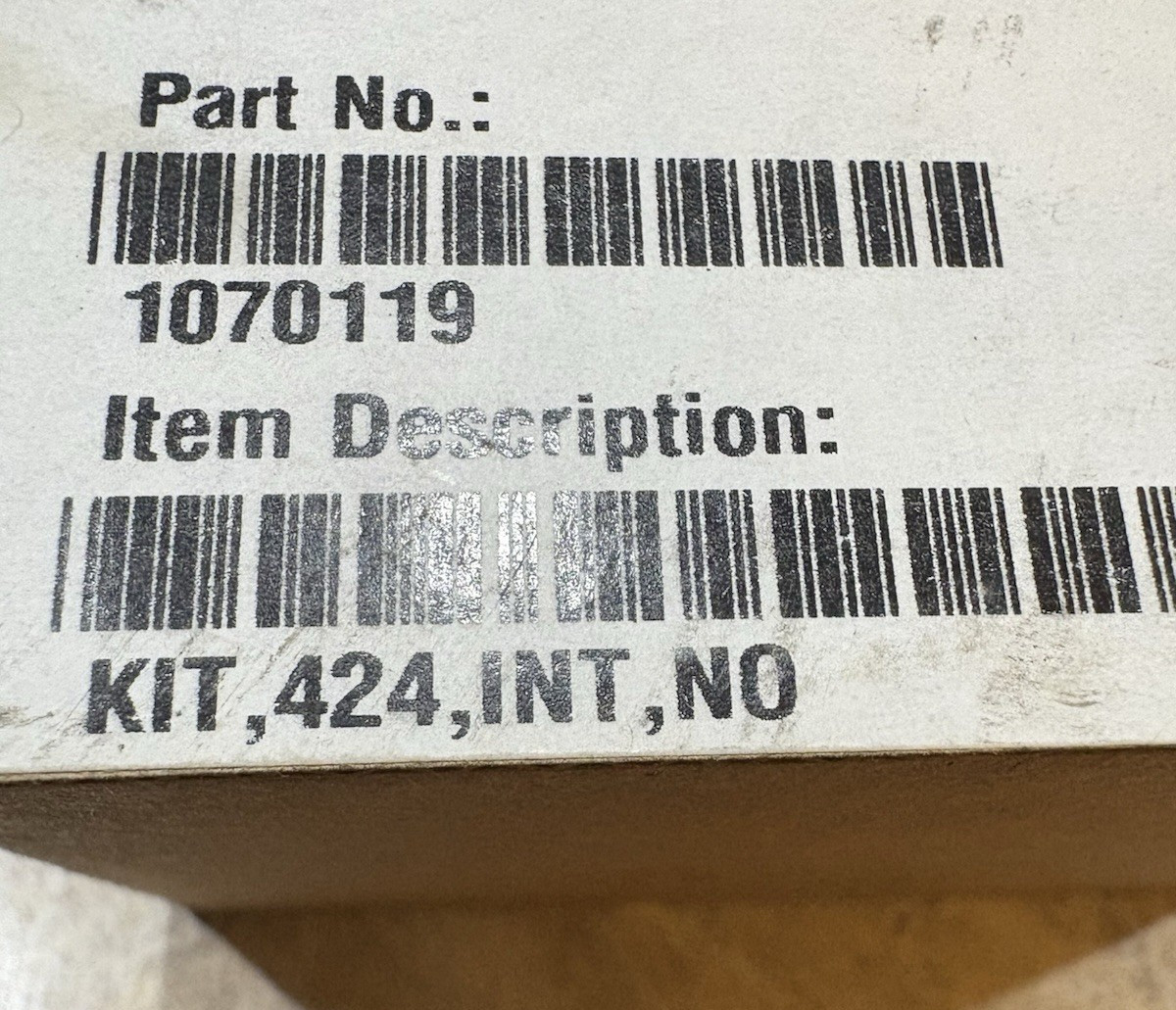 Pentair 1070119 Valve Repair Kit 424-RF Internal Parts Kit New/Sealed