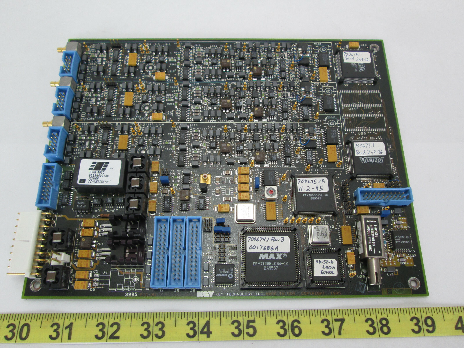 Key Technology PII-M1 Board Part # 016115 Rev C Assy # 100671-1 Rev G SKU A