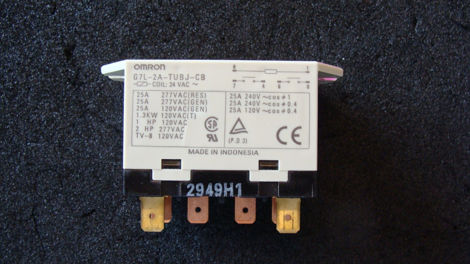 Omron G7L-2A-TUBJ-CB. Made in Indonesia.