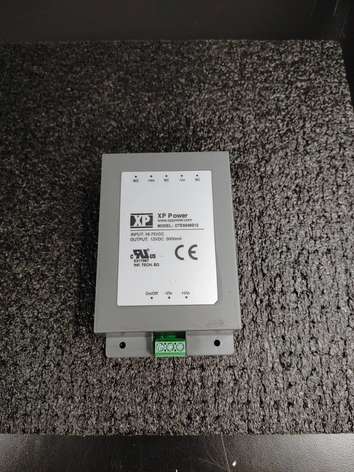 XP POWER DTE6048S12 18-75VDC Input 12VDC 5000mA Output DC DC Converter