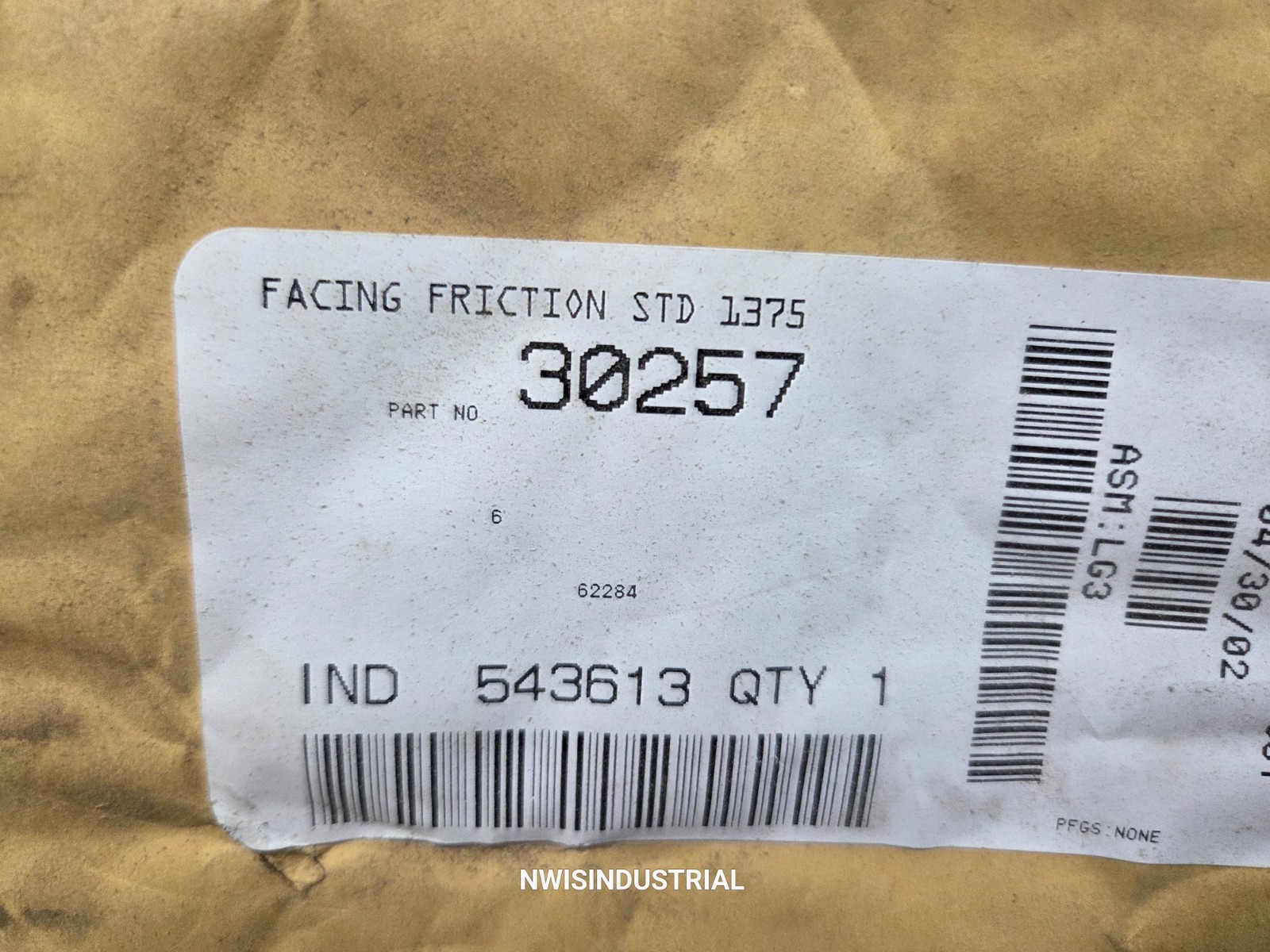 Nexen/Horton Brake Facing Kit 30257, STD 1375, 543613