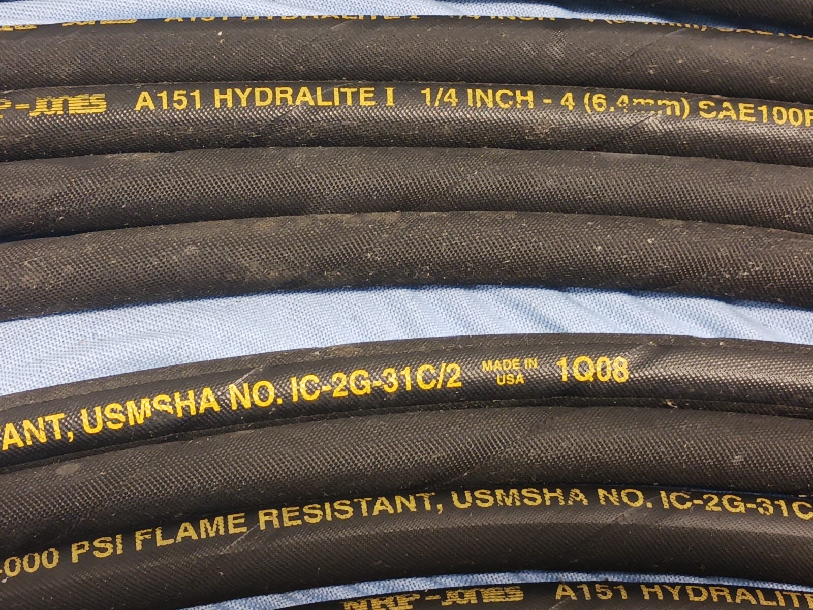 QTY-20 NRP-JONES USMSHA A151 Hydralite I 1 1/4 Inch SAE100R17, IC-2G-31C/2, 1Q08