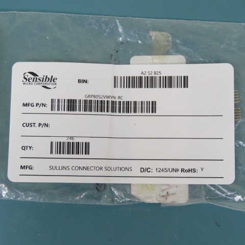 Sullins Connector Solutions GRPB052VWVN-RC Qty of 220 per Lot 10 CONTACT(S), MA