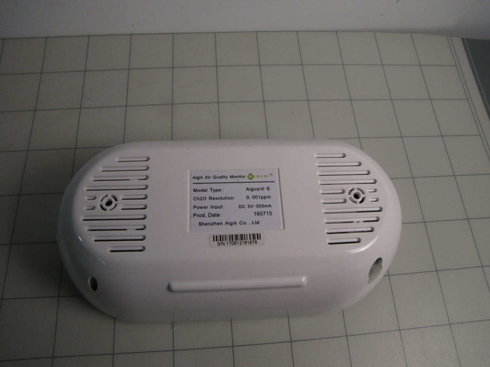 IGIK Aigik Bio Air Quality Monitor Airguard-E for CH2O Formaldehyde NEW