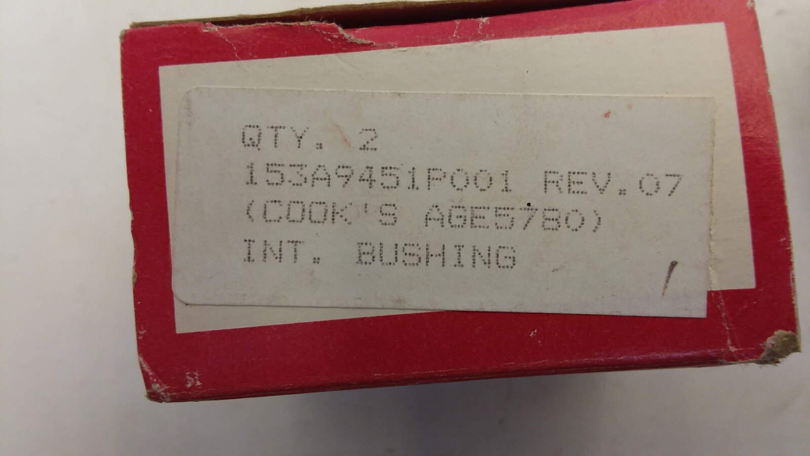 COOK AIRTOMIC 153A9451P001 SPLIT INTERAL BUSHING BOX OF 2 NIB