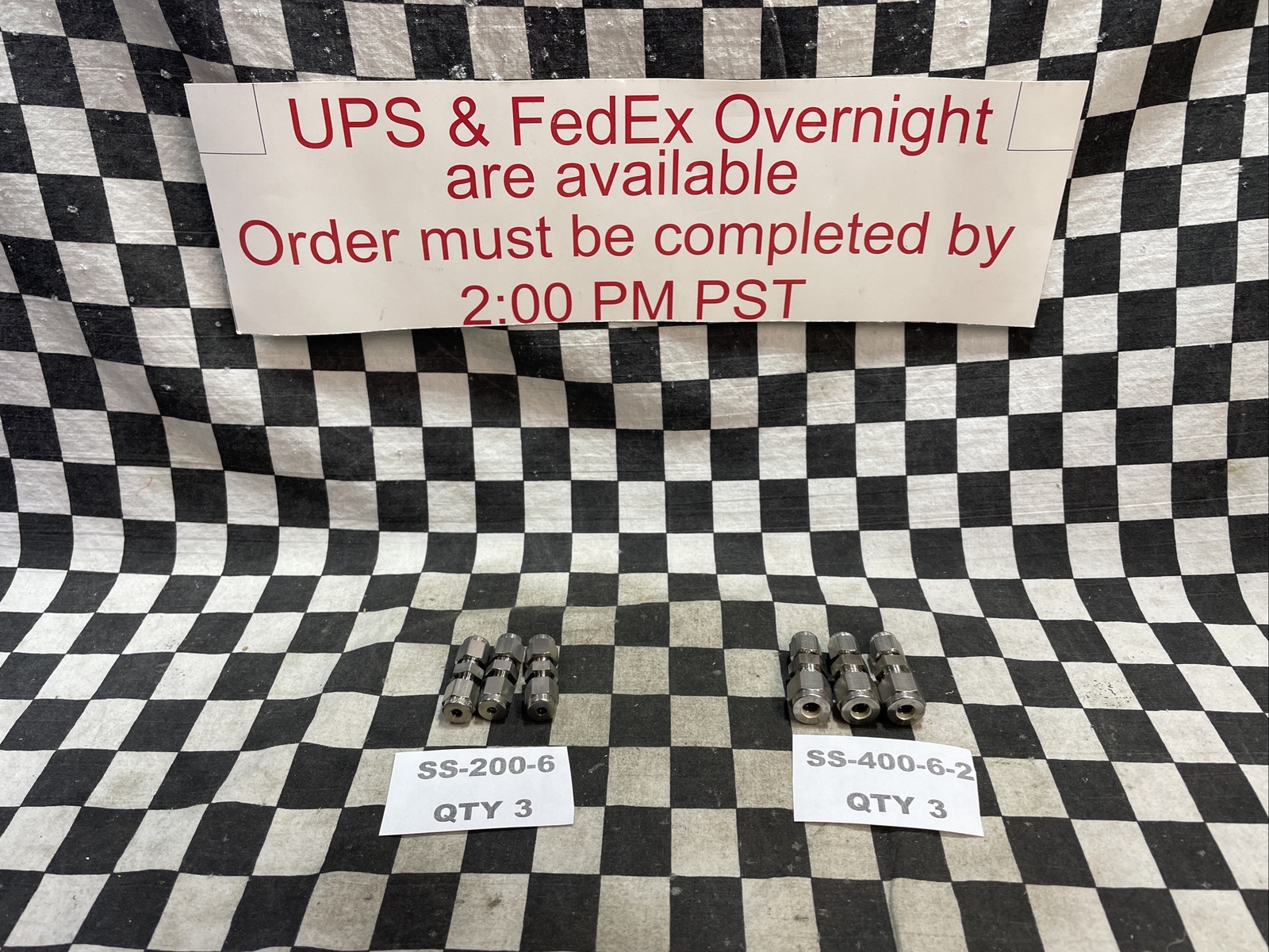 SWAGELOK SS-200-6 & SS-400-6-2, UNION REDUCER 1/4″ X 1/8″ LOT OF 6#125W14