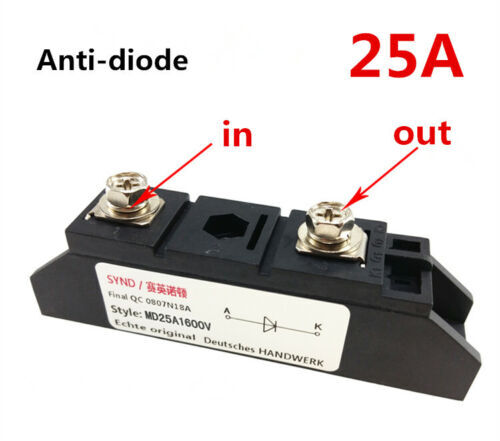 25A 1600V anti-back charge diode MD25A1600V anti-diode