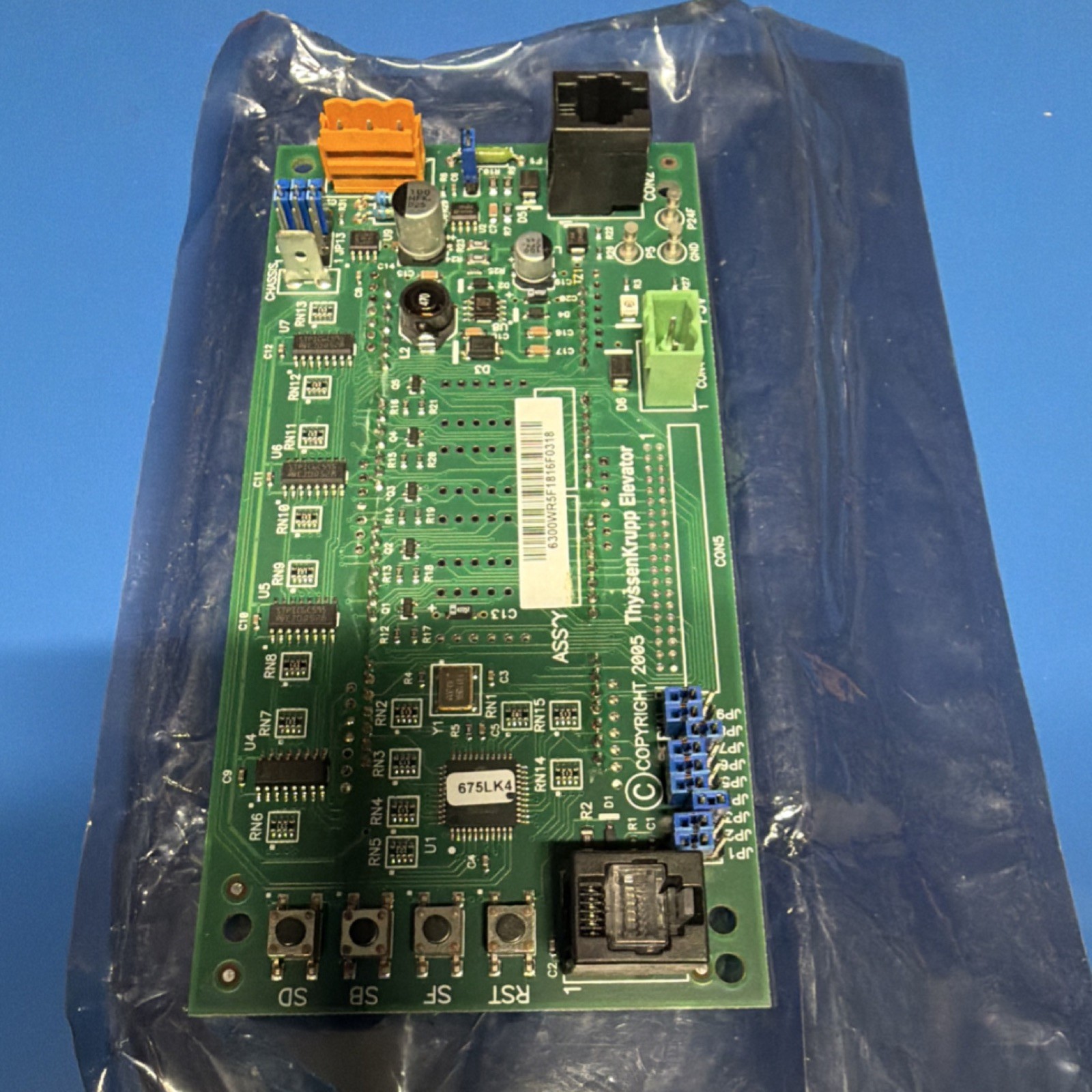 ThyssenKrupp Elevator PCB 6300WKS Control Circuit Board 6300WRSF1816F0318