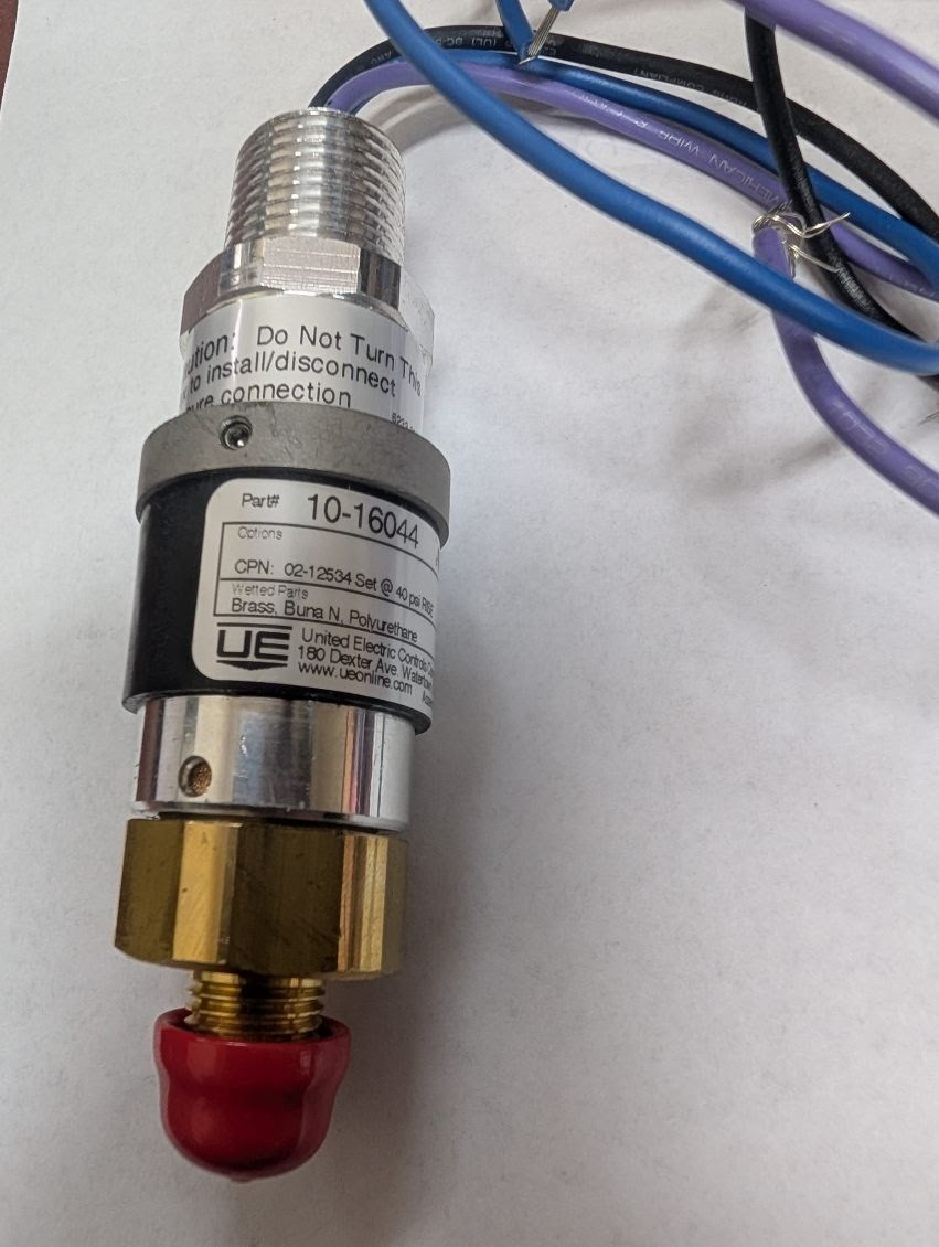 Fike United Electric Controls 10-16044 Discharge Pressure Switch 10-15
