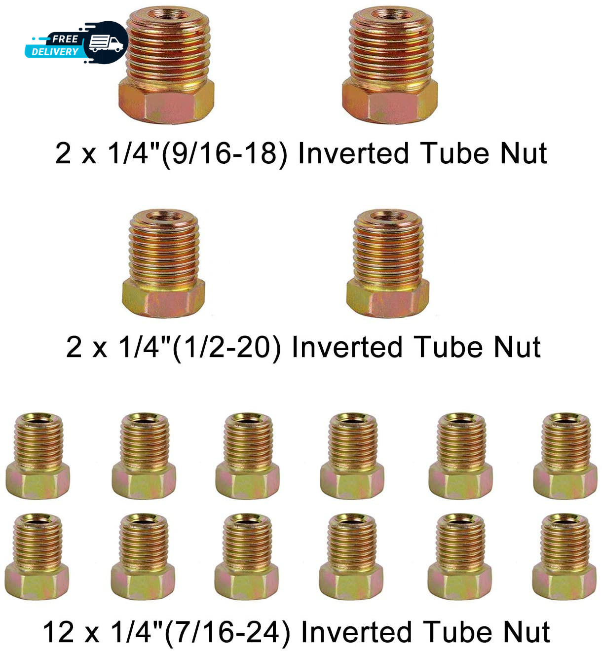 Brake Line Kit 25 Ft 1/4″ – Upgraded Zinc-Coated Flexible Brake Tubing Roll