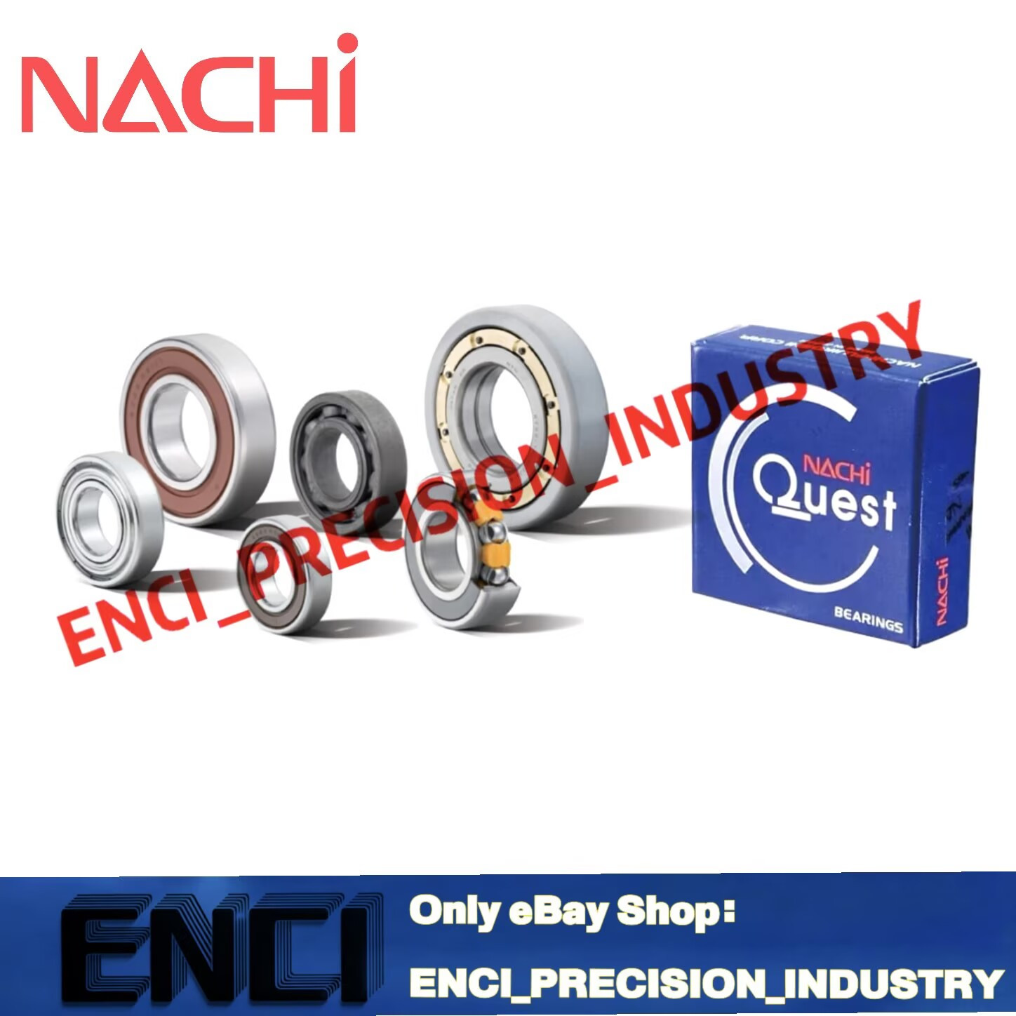 NACHI 51306 Thrust Ball Bearings 30x60x21mm.
